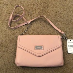 Nine West blush pink cross body bag
